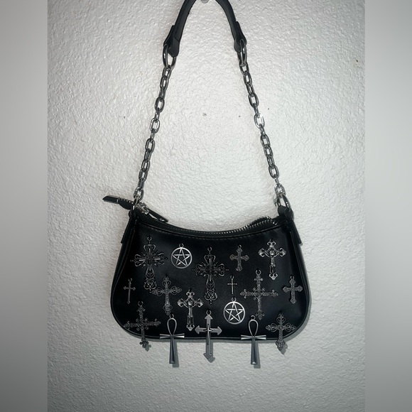 Handbags - Widows Full Metal Cross Pentacke
Black Gothic Bags